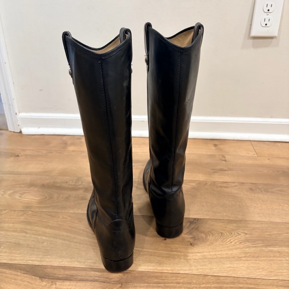 FRYE Melissa button 2 black knee high boots - Size 10 - Picture 5 of 7